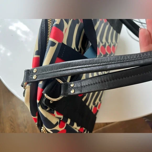 Orla Kiely Blue Sharpie Dog Show Navy Shoulder Bag - Picture 8 of 10